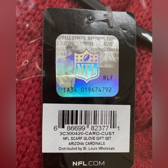 Arizona Cardinals Scarf and Glove Set - Picture 3 of 3